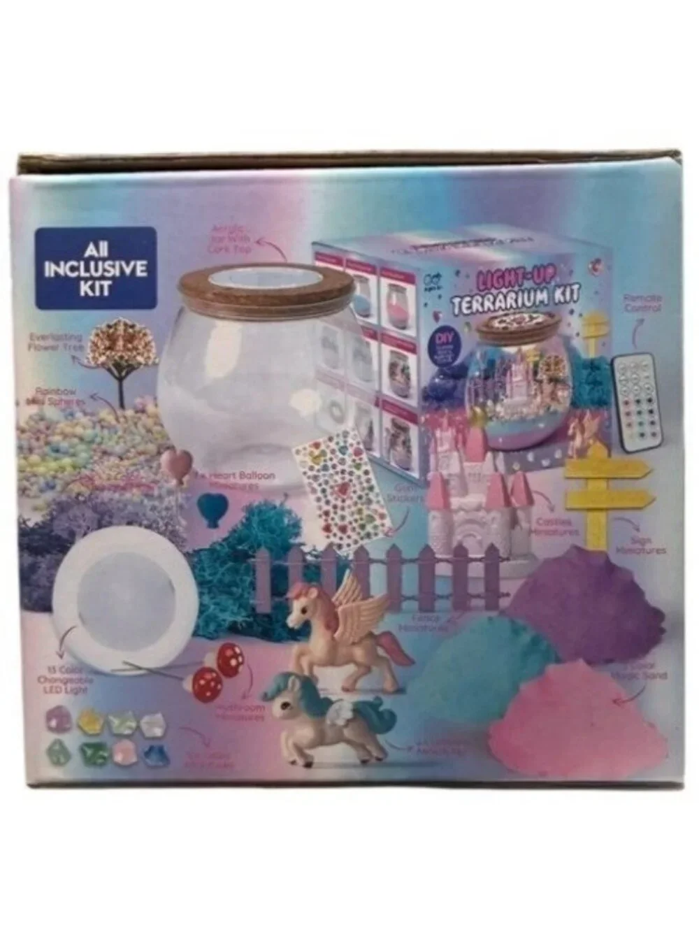 DIY Craft For Kids Light-Up Terrarium Kit  6+ With Accessories Remote-Control